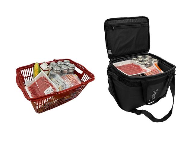 画像: 1. 買い物かごサイズの収納力