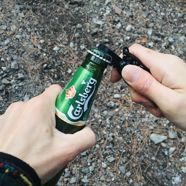 画像: 筆者撮影 ビール瓶でもバッチリOK
