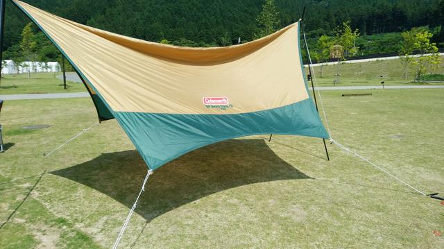 画像: 1.タープは布状の屋根で、役割はリビング空間を作ること キャンプ中の日差し・風・雨を防ぐ