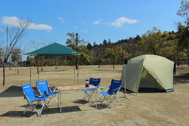 画像: 青川峡キャンピングパーク提供 レンタルセットの一種「キャンプセット」