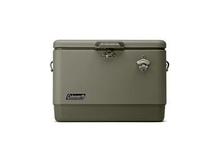 画像: Coleman(コールマン)のロングセラークーラー「54QT スチールベルトクーラー」に新色(セージ)が登場
