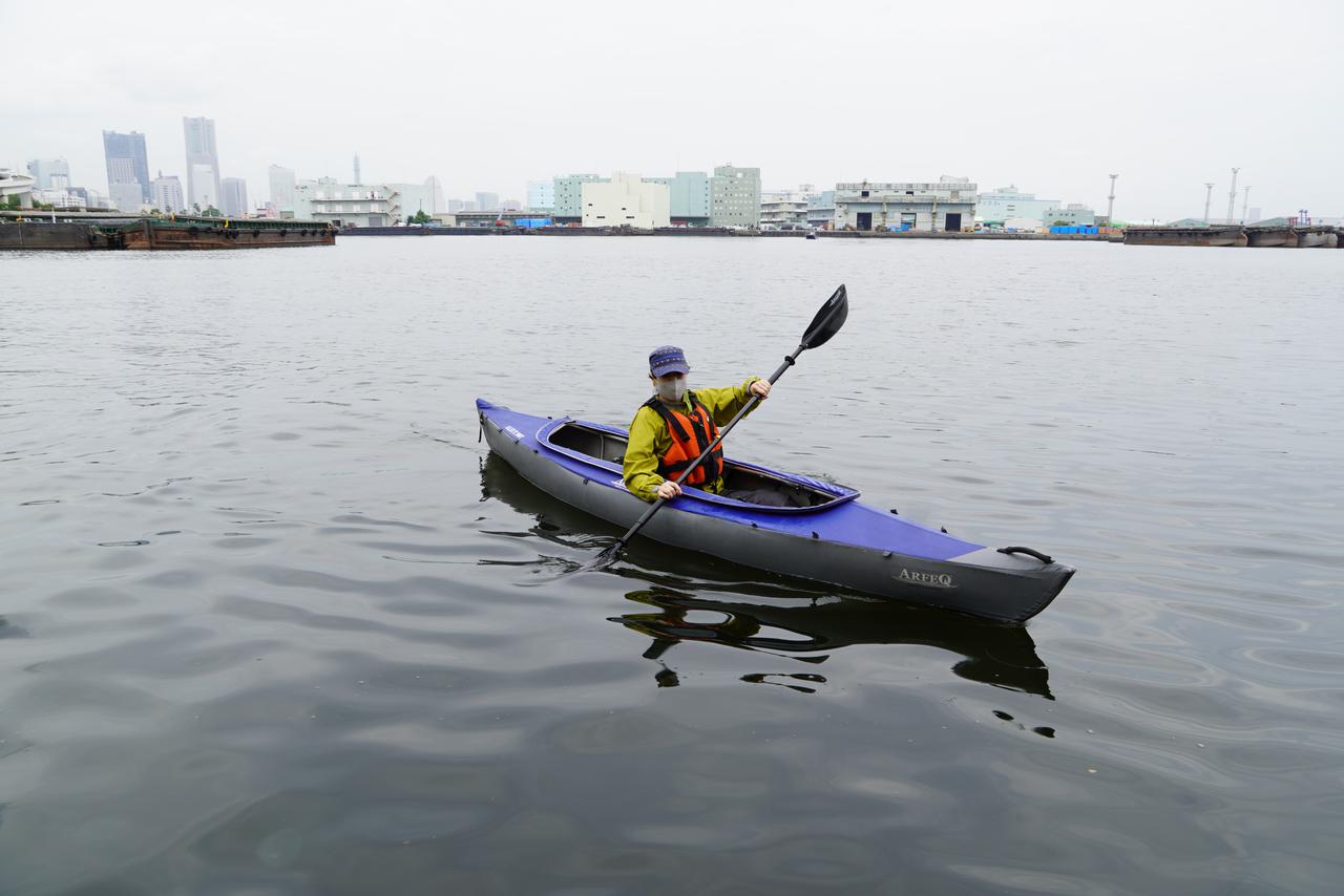 画像: 穏やかな海で水上散歩を楽しんで・・・無事帰還。