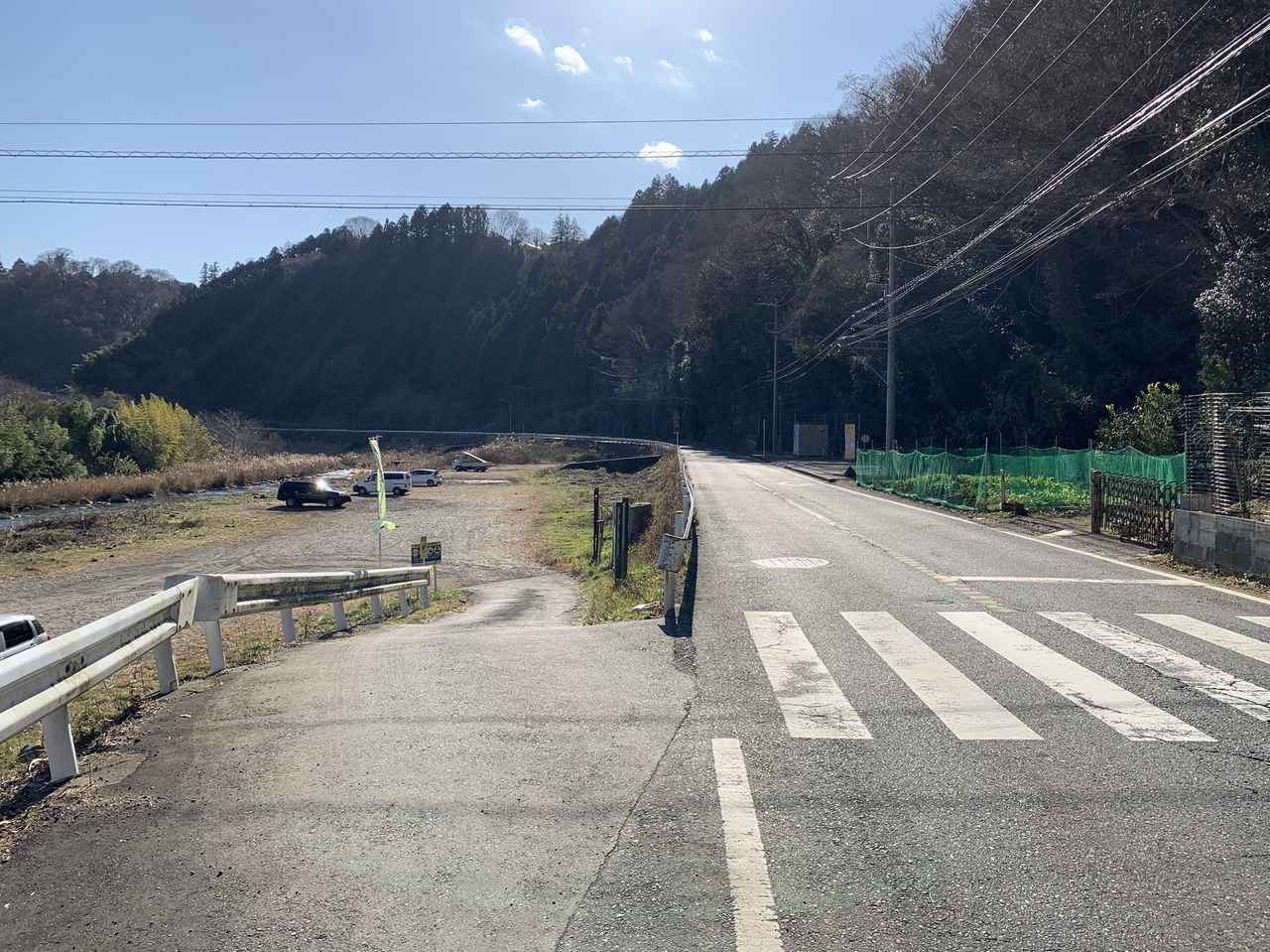 画像: 筆者撮影 写真奥が中津川の下流方面