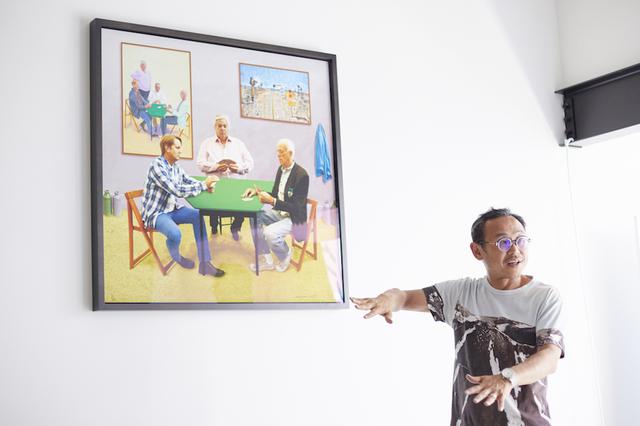 画像: オフィスに展示されているアート作品。眺めているとビジネスのアイデアが浮かぶこともあると言う