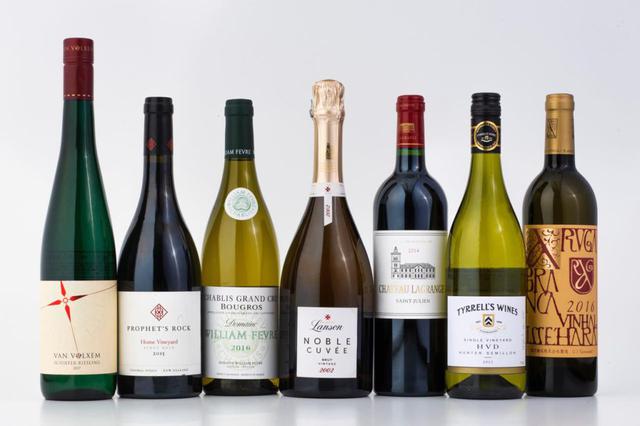 画像: 2019年9月〜2020年2月のファーストクラスワインセレクション。