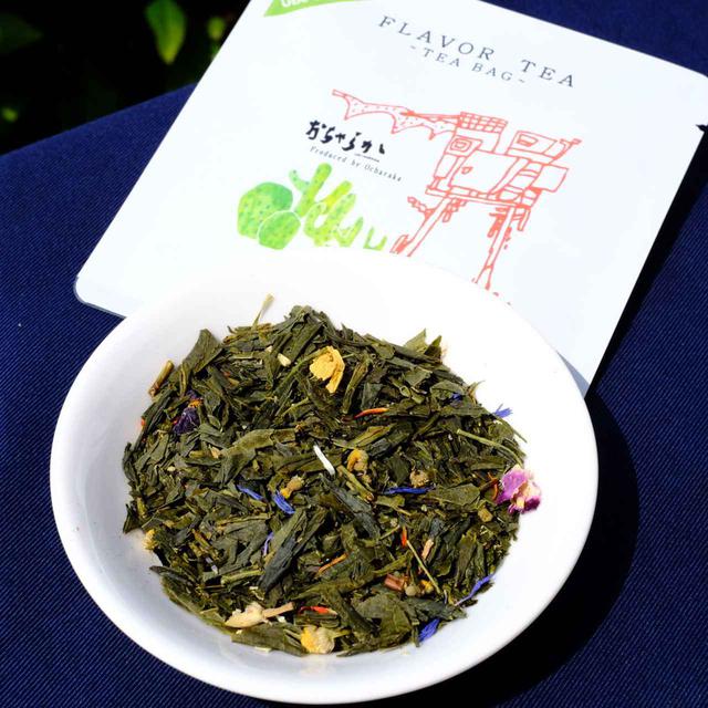 画像: そのひとつが「ゆめ花茶」。山口県産緑茶にハーブや花の香りづけをしたフレーバーティー。レモンやベリーの香りが口に広がり、飲みやすく爽やか。ここまで来たかー、と日本茶の概念が変わります。
