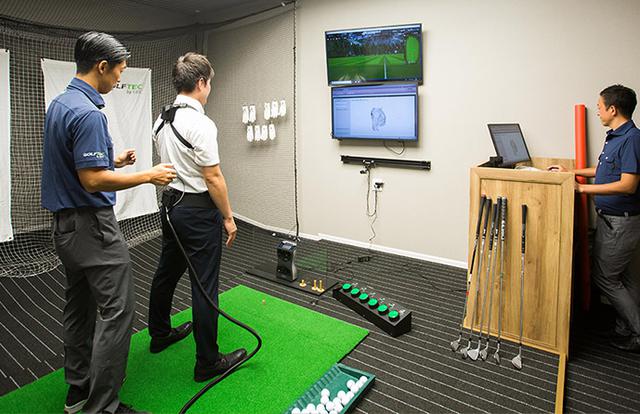 画像2: フライト前にゴルフデビュー。最新設備のスタジオが併設する GDO Golfers LINKS -HANEDA-