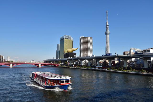 画像: A-2「水上バス」で隅田川から東京の景色をじっくり堪能