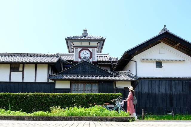 画像: 安芸市のシンボル「野良時計」を見に、安芸の町を北へ向かい走ります。