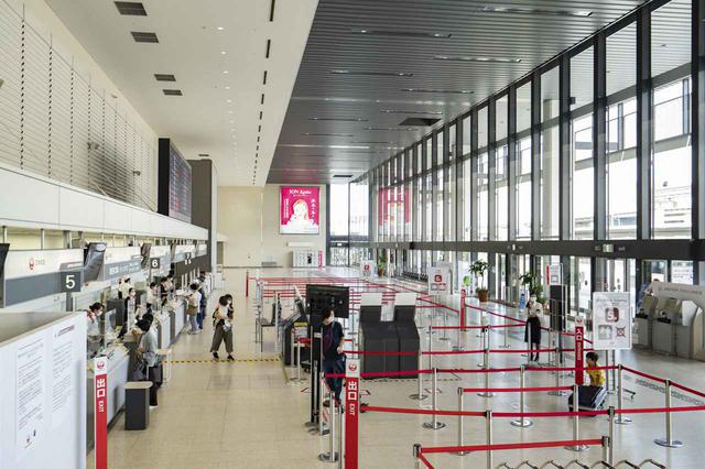 画像1: 広々とした出発ロビーと、保安検査場までのスムーズな動線