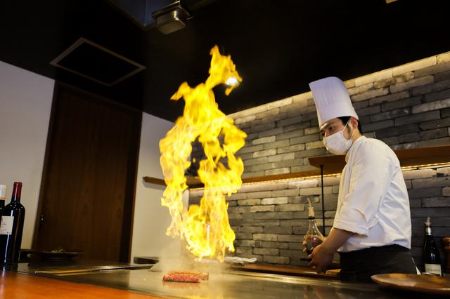 画像3: 肉の都・津山だからこそ味わえる厳選和牛を鉄板焼きで。「Steak&Wine Bocci」