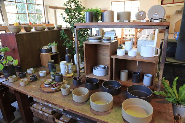 画像: 植物が飾られたディスプレイも素敵