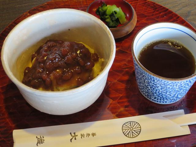 画像: 「ぜんざい そばがき入」和テイストのぜんざいと、もっちりとしたそばがき