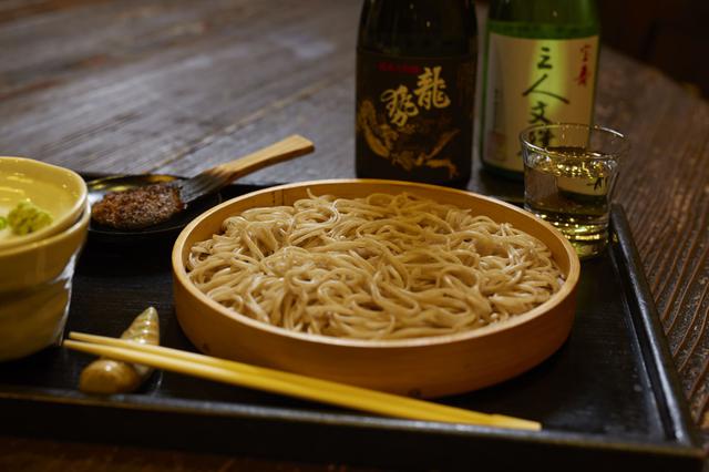 画像: 酒蔵交流館内にある手打ちそばの店、「酒蔵そば処 たにざき」