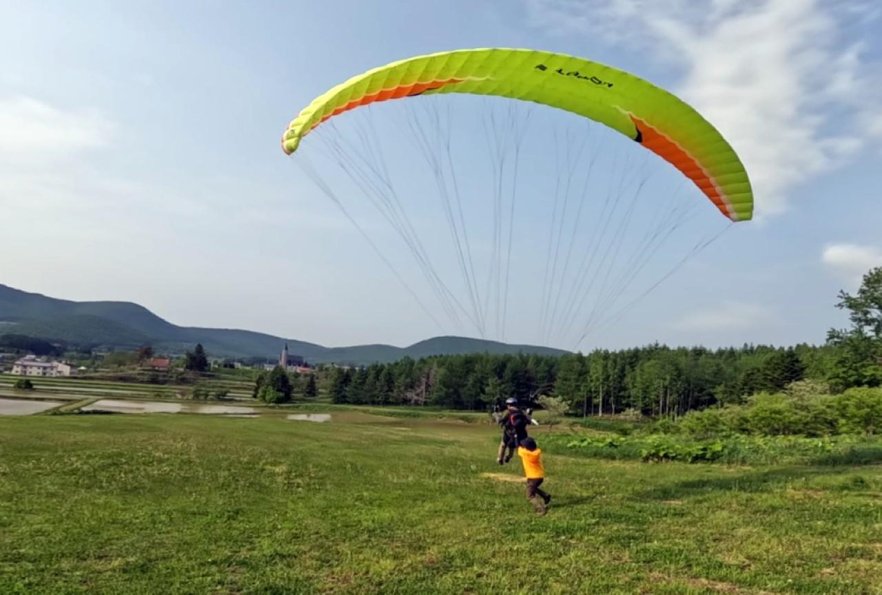 Image 3: "Paragliding Experience" - Looking down on nature like a bird (Hokkaido)