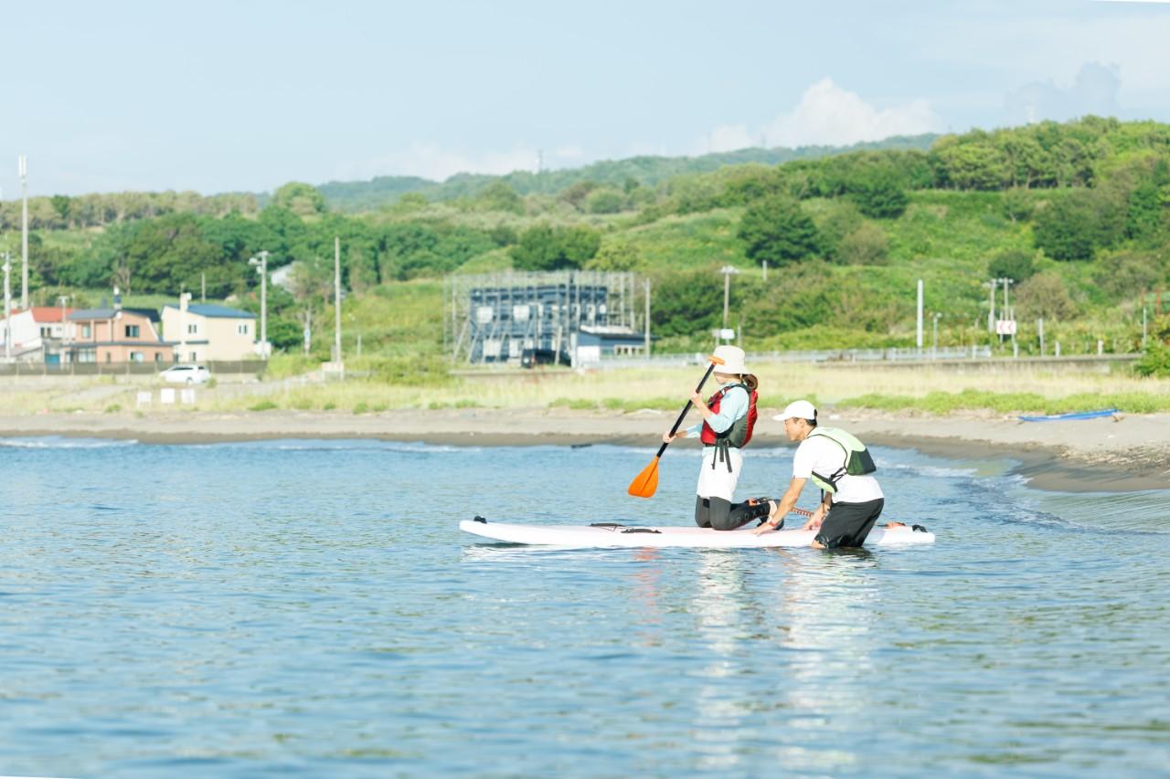 画像3: 留萌の海で楽しむSUP体験！ 海と一体になる爽快感を