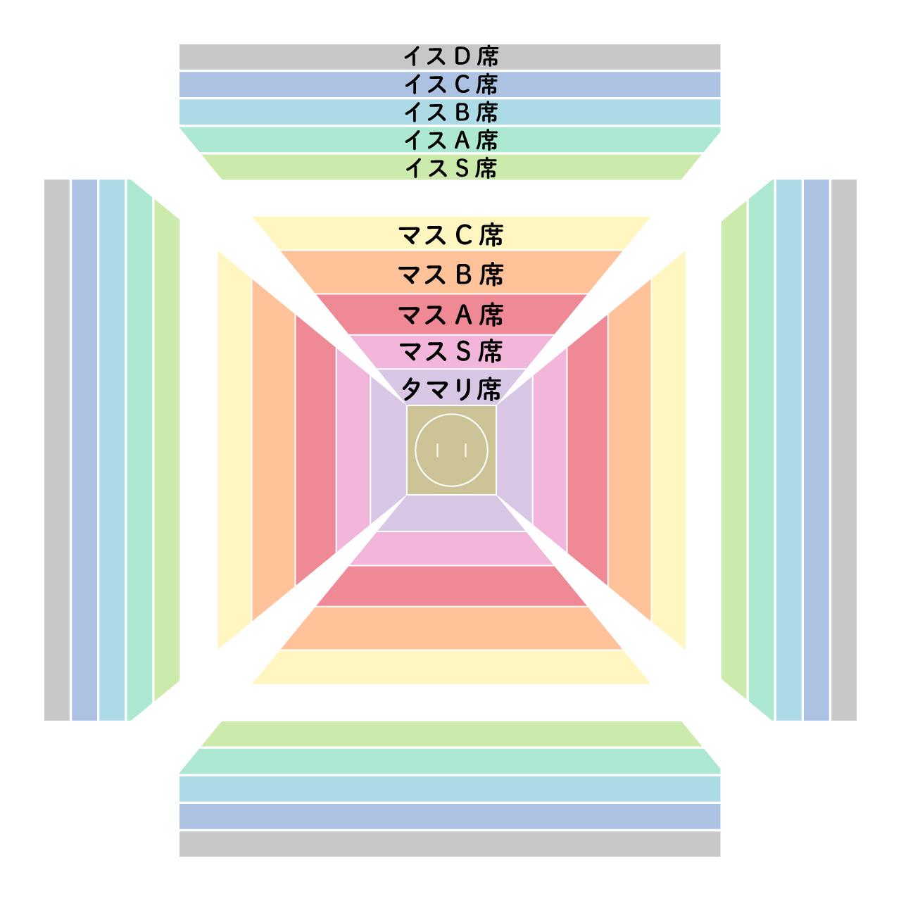 画像: 座席イメージ（会場や内容により異なります）