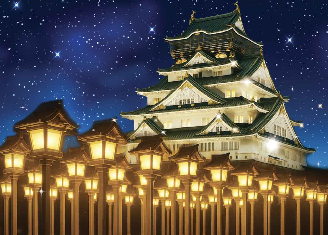 画像: 戦国時代をイルミネーションで体感