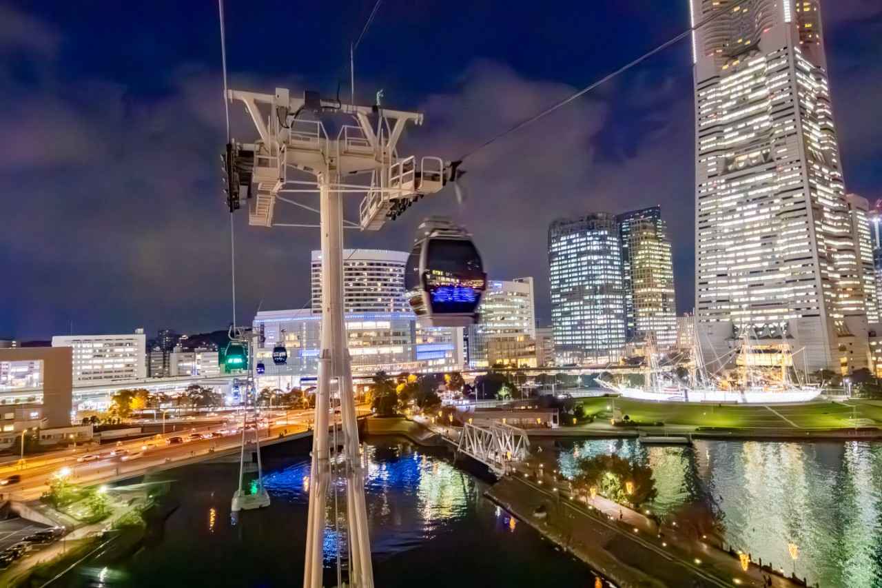 画像1: 「YOKOHAMA AIR CABIN」 夜景を眺めながら移動できるロープウェイ