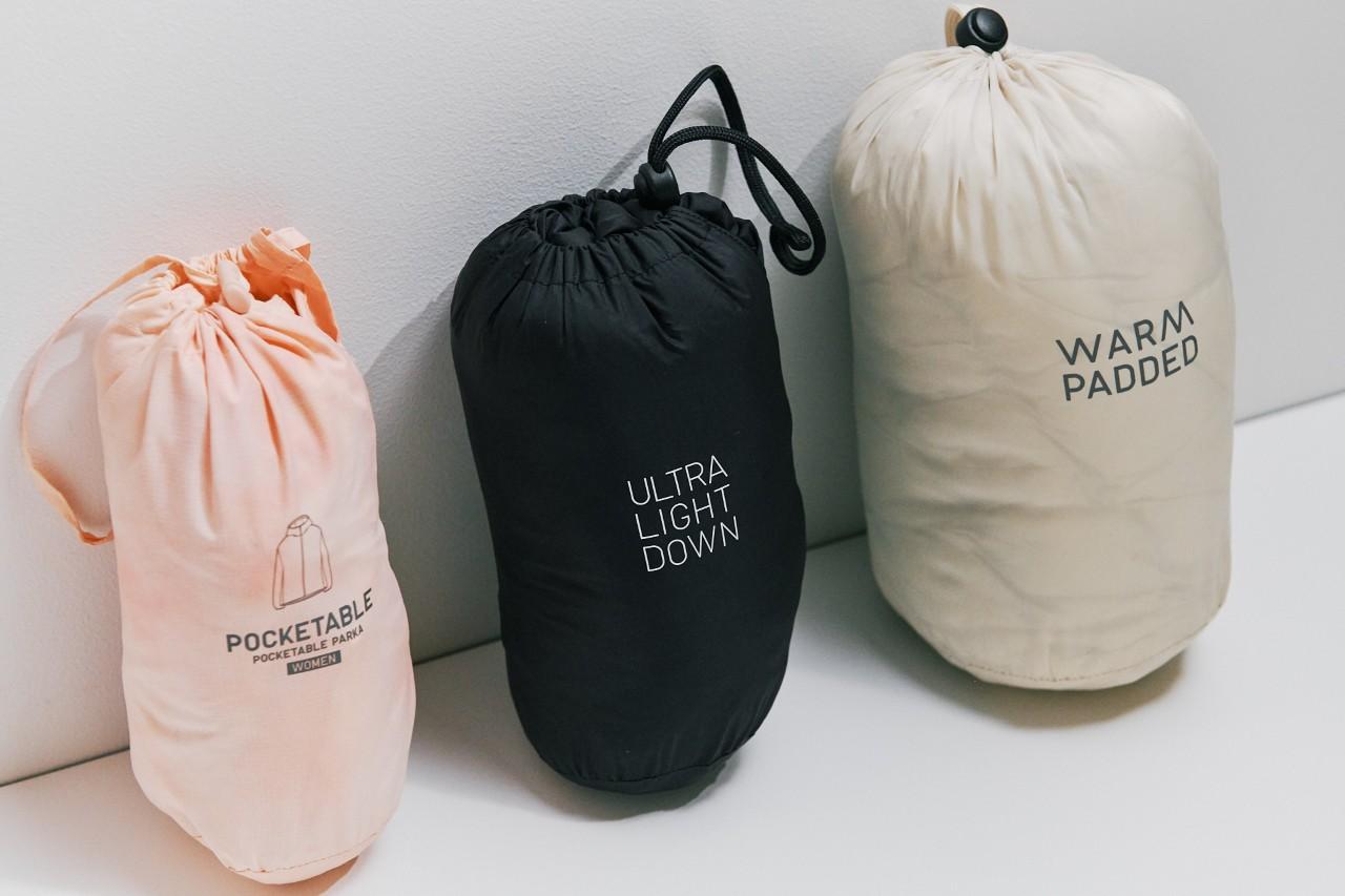 画像: 袋付きでコンパクトにまとまるアウター