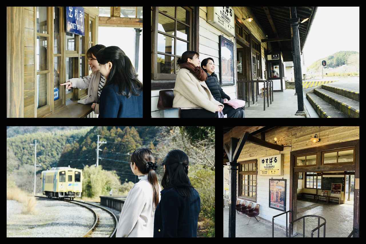 画像1: ＃映画のワンシーンのよう…「油須原駅」「内田三連橋梁」