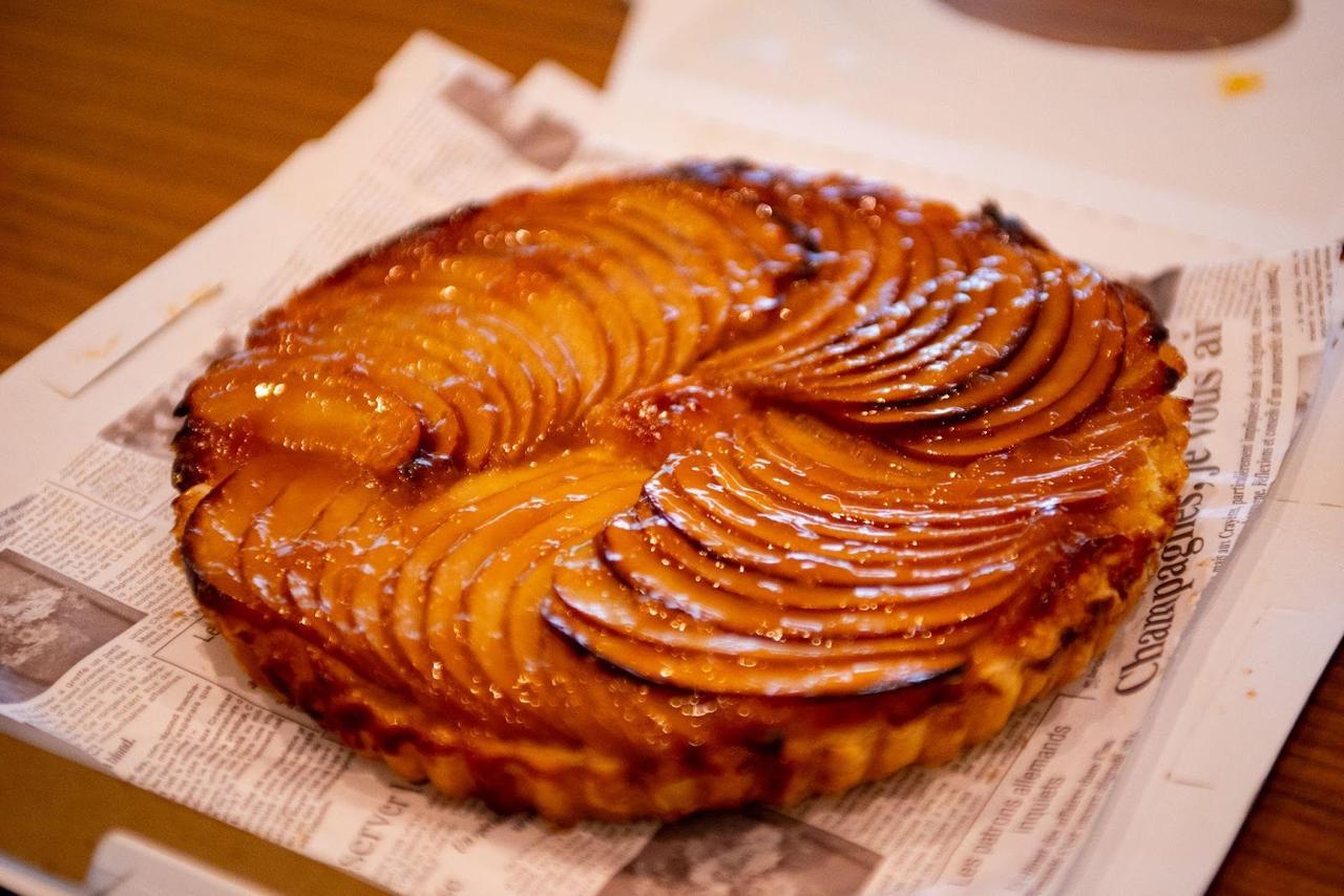 画像: きむら果樹園で採れた春明（りんごの品種）の特製オリジナルアップルパイ