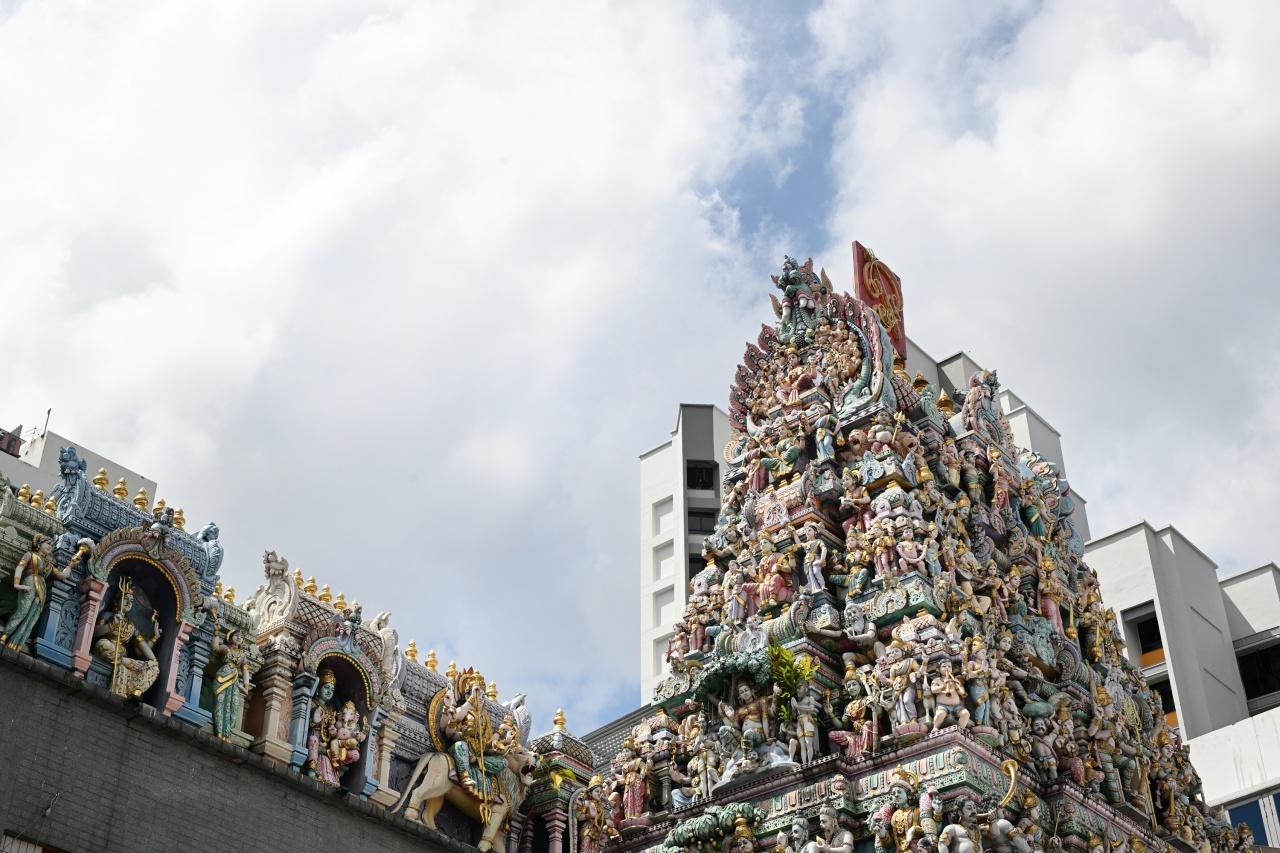 画像: リトルインディアの象徴、スリ・ヴィーラマカリアマン寺院