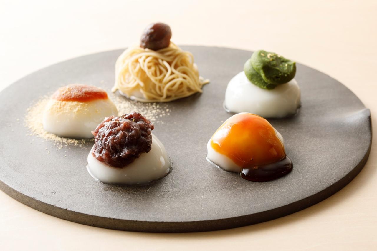 画像: 茹でたて白玉プレート（950円）