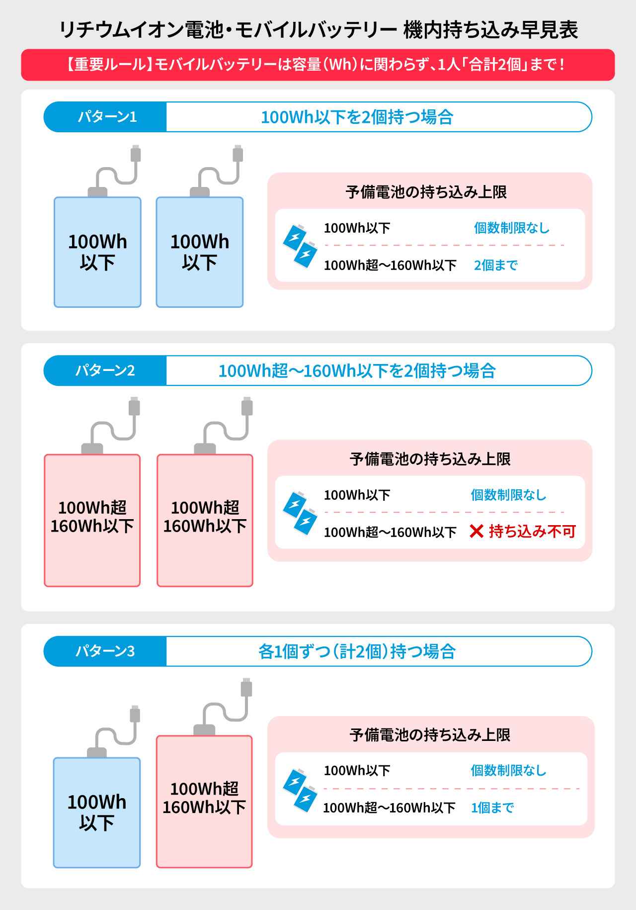 画像: 持ち込み個数の早見表