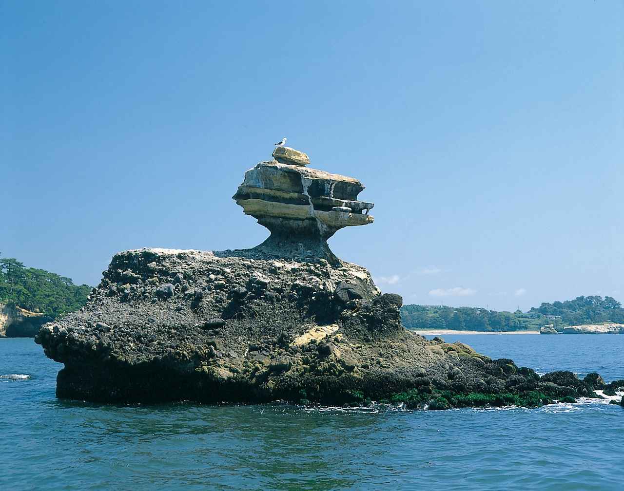 画像: 写真提供:宮城県観光戦略課(遊覧船で見られる名所「仁王島」)