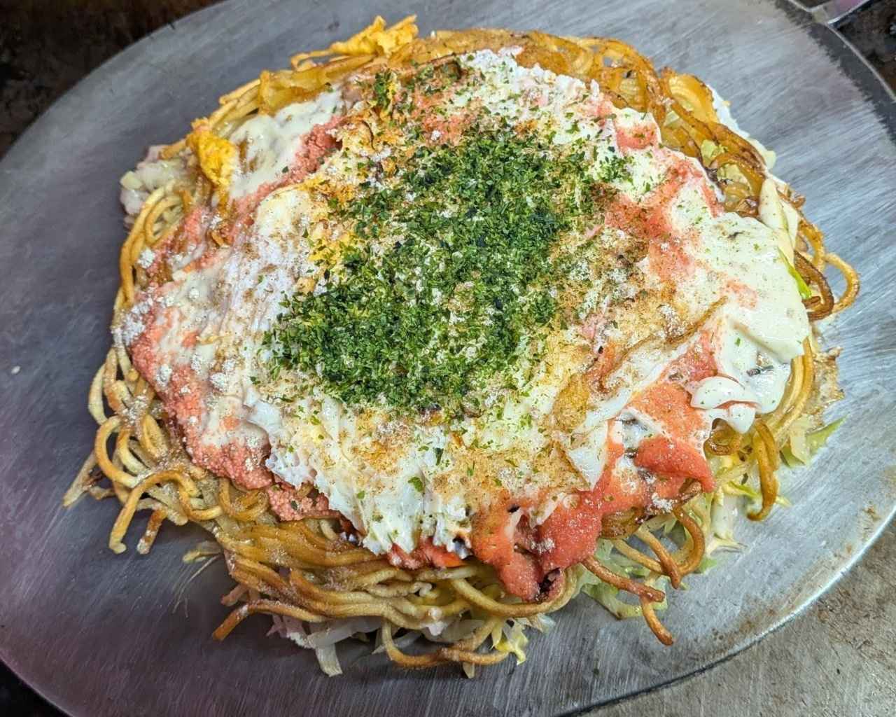 画像: 塩明太マヨ大葉入り 1,250円 写真提供:お好み焼きQ