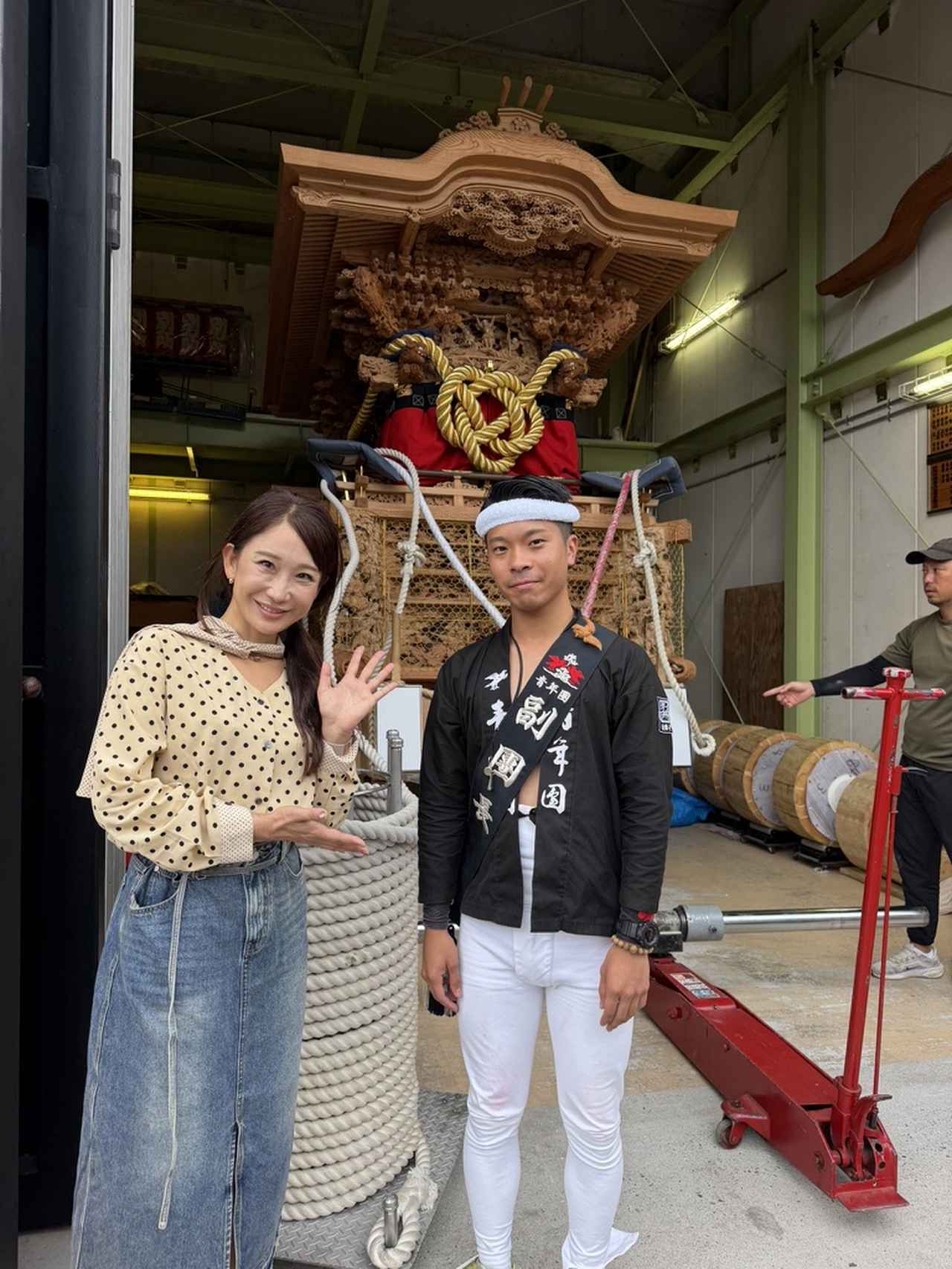 画像: 青年団の副団長を務める見学さん。だんじり歴はなんと3歳から!