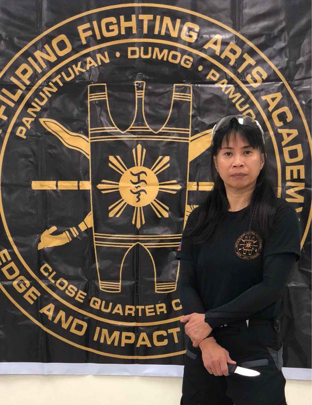 画像: Mutya Filipino Fighting ArtsのグランドマスターであるMildred Mutya Nakamura。日本語名は中村愛美 師範です。