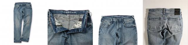 画像: DENHAM 別注USED 加工インディゴデニムSKIN 品番:M0101FP102