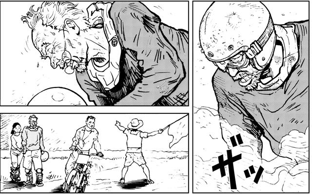 画像2: 先行したマスターが転倒!