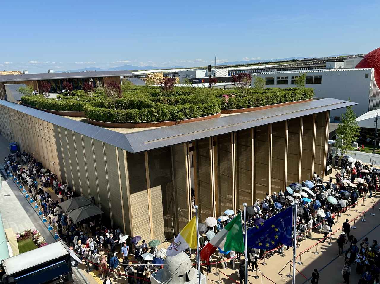 画像: イタリアパビリオンの屋上には「イタリア式庭園」が設けられている