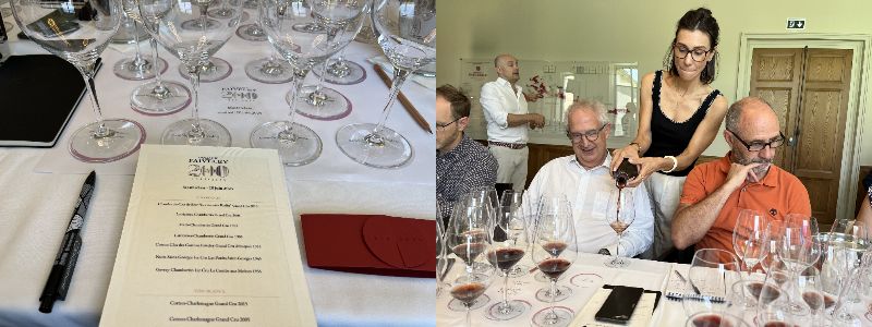 画像: 醸造に敷設したレセプションルームで行われた特別試飲会