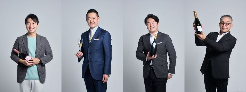 画像: 左から「TRUNK(HOTEL)YOYOGI PARK」レストラン部部長・安藤 修氏、「B ZONE GROUP」飲食事業部 エグゼクティブソムリエ・工藤順平氏、「東京エディション虎ノ門」ヘッドソムリエ・矢田部匡且氏、「レストランアピシウス」エグゼクティブソムリエ・情野博之氏