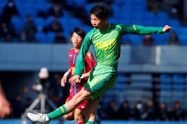 画像: 帝京長岡のMF田中克幸(写真◎BBM)