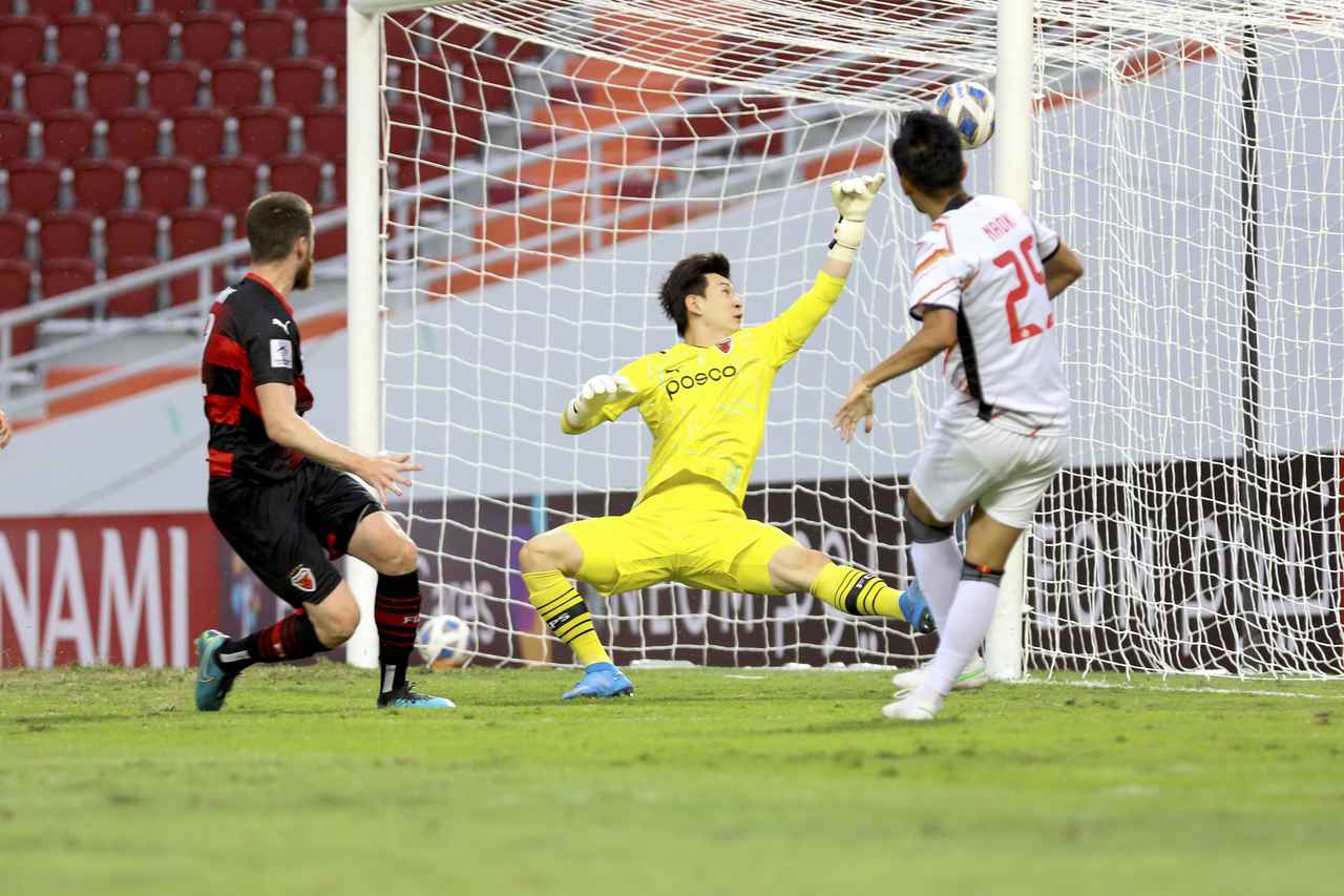 画像 : 1番目の画像 - 【写真】前田直輝の今大会初ゴールは、冷静にニアサイドを抜いたものだった（写真◎2021 Asian Football Confederation） - サッカーマガジンWEB