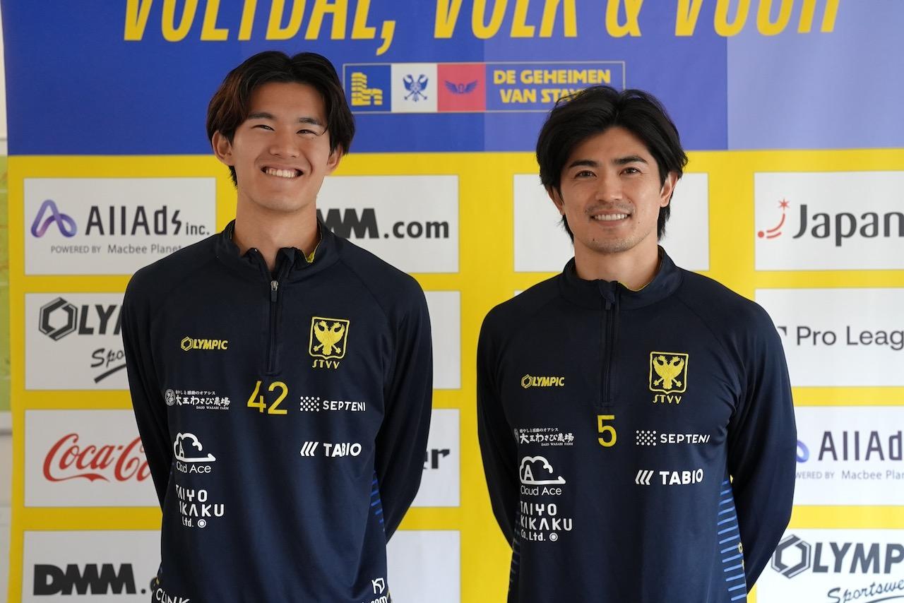 画像: 谷口彰悟と後藤啓介がともに会見に臨んだ（写真◎STVV）