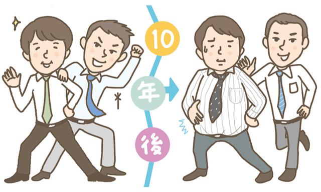 画像: 過食に運動不足で10年後はだるま化?