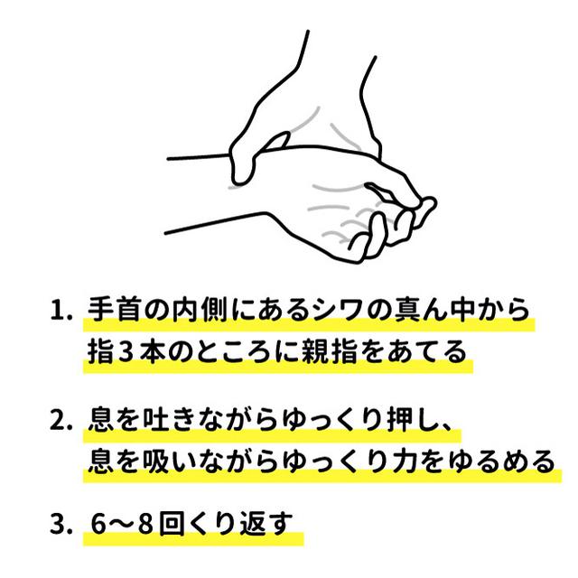 画像2: (対処法3)マッサージ・ツボ押しを行う