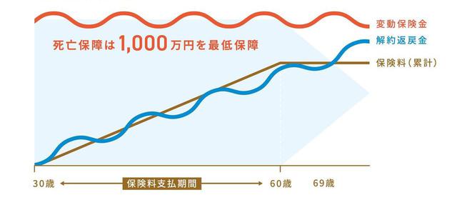 画像: ※死亡保障1000万円の場合