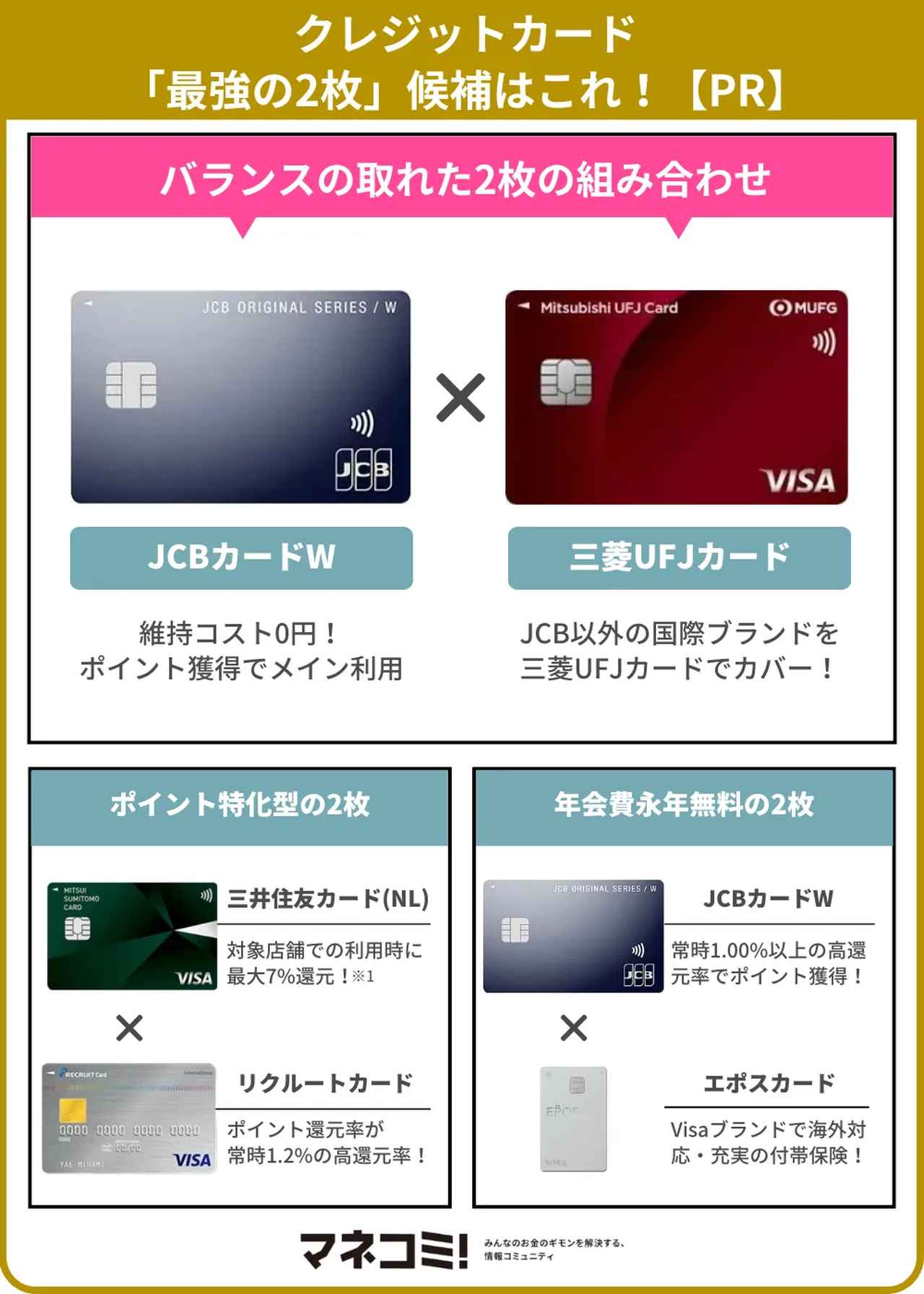 画像2: クレジットカード「最強の2枚」の組み合わせは?ベストな選び方を解説【PR】