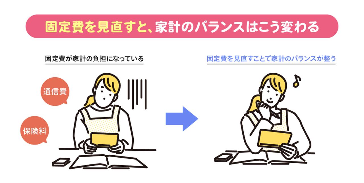 画像: 【ポイント2】収入減に備えて、家計の固定費を見直そう