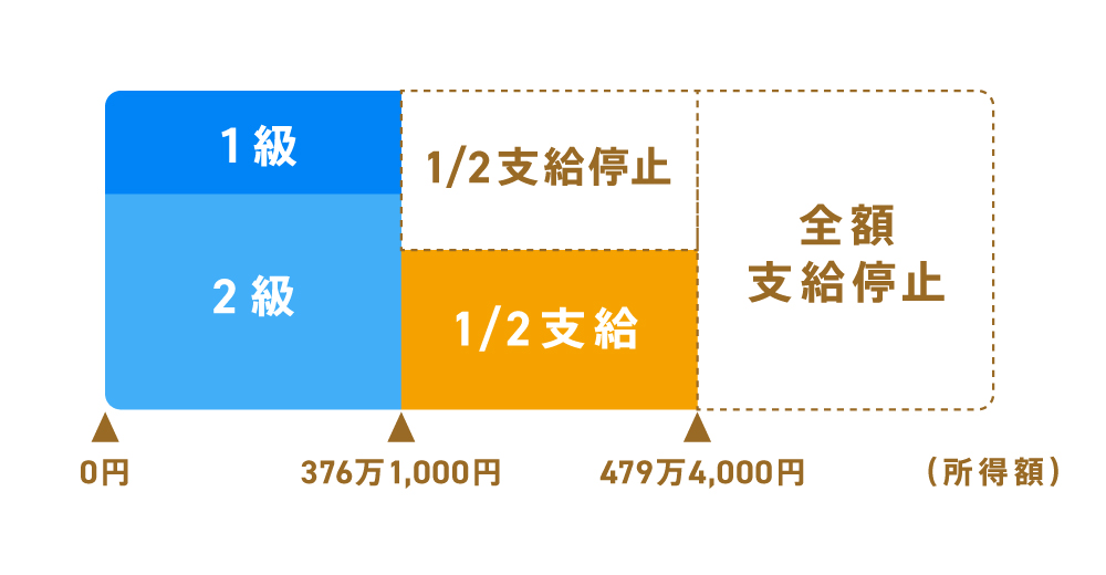 画像: 20歳前の病気やケガで障害年金をもらっている場合には所得制限がある