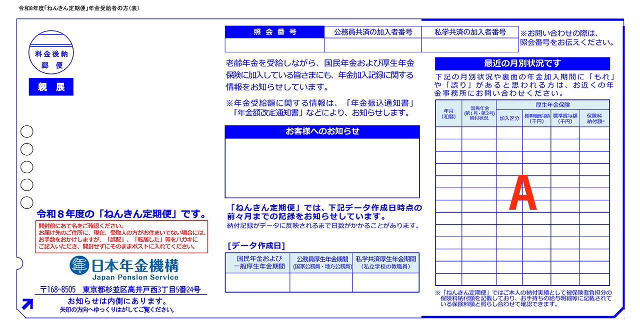 画像1: 60歳以上・年金受給者のねんきん定期便の見方