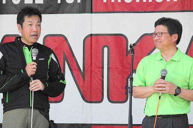 画像: みどり市の石原市長(左)と須藤群馬県議