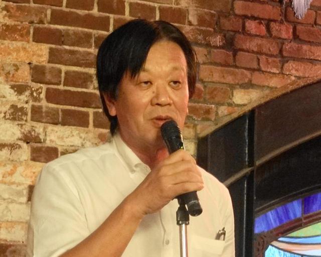 画像: BLF後の関係者による懇談会では、神戸に本社を持つ川崎重工業の富田健司常務取締役・MC&Eカンパニープレジデントが挨拶